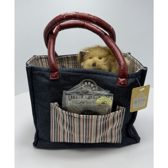 Boyds Bears Other - Boyds Bear F.O.B. Collectors Club Kit 2007 Tote Bag Shopsalot Plush Figure & Pin